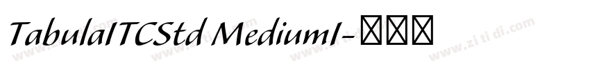 TabulaITCStd MediumI字体转换